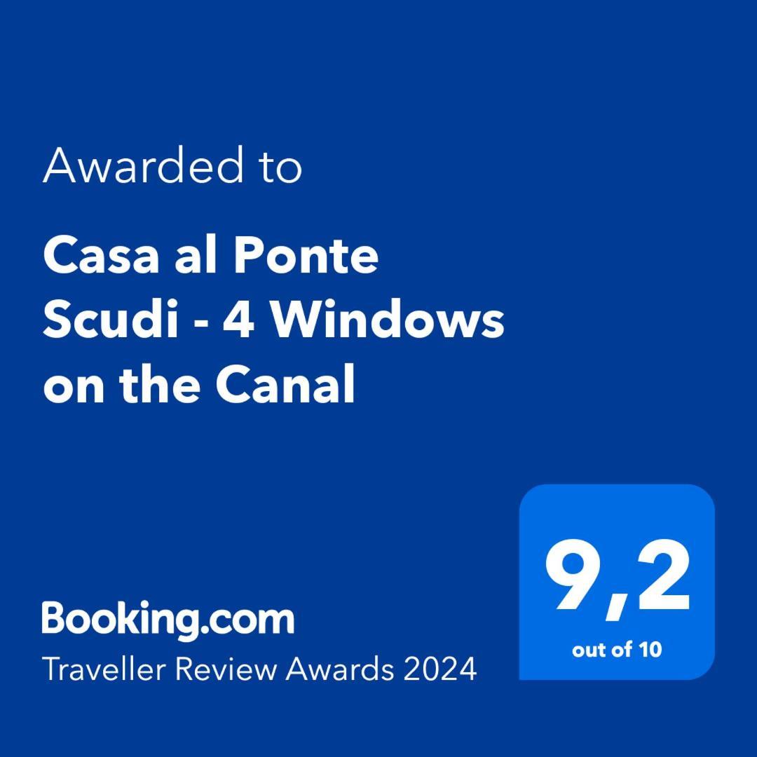 Casa Al Ponte Scudi - 4 Windows On The Canal 威尼斯 外观 照片